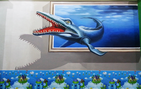 樂清藍天幼兒園3Ｄ彩繪：墨客彩繪，以3D童趣，筑夢未來